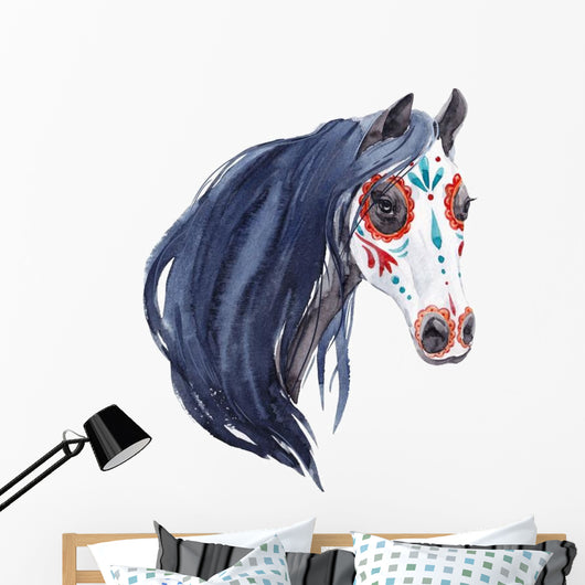 Watercolor Horse Portrait Wall Decal