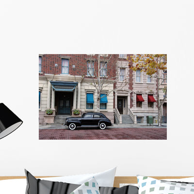 Historic New York Neighborhood shown on a wall