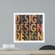 Design - Vintage Wood Typography Wall Decal