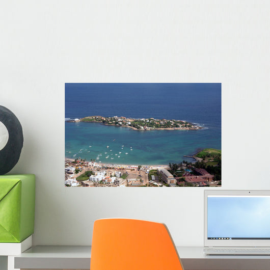 Senegal, Dakar from the sky Wall Mural