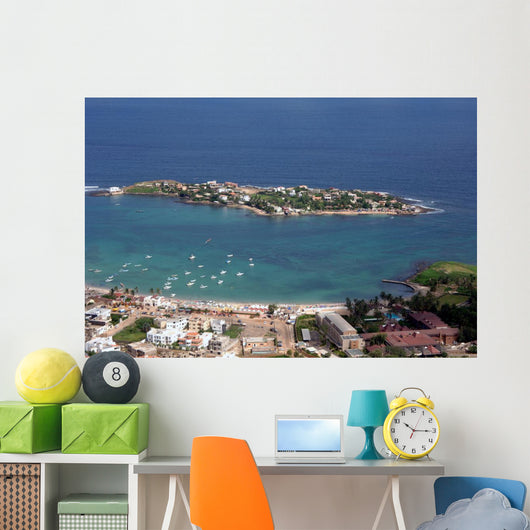 Senegal, Dakar from the sky Wall Mural