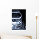 chromed race car engine supercharger Wall Mural