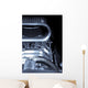chromed race car engine supercharger Wall Mural