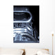chromed race car engine supercharger Wall Mural