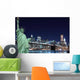 The Statue of Liberty and Manhattan Skyline Wall Mural