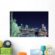 The Statue of Liberty and Manhattan Skyline Wall Mural