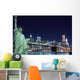 The Statue of Liberty and Manhattan Skyline Wall Mural
