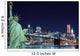 The Statue of Liberty and Manhattan Skyline Wall Mural
