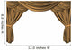 Gold Theater Stage Draped