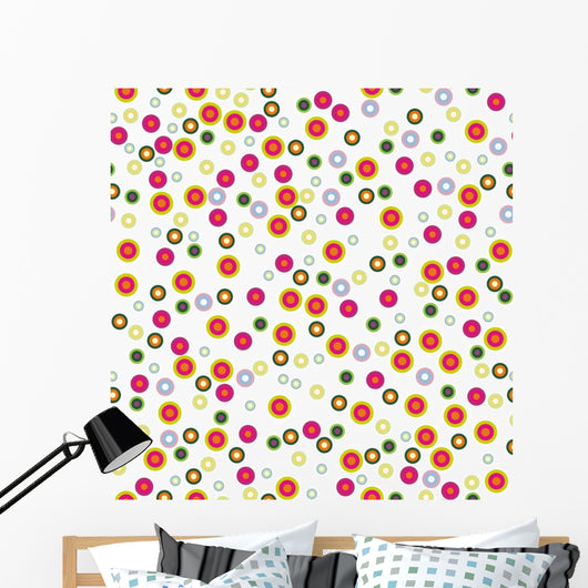 Retro Rising Bubbles Wall Decal