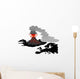 Iceland volcano Wall Decal