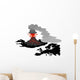 Iceland volcano Wall Decal