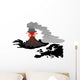 Iceland volcano Wall Decal