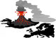 Iceland volcano Wall Decal