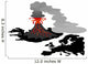 Iceland volcano Wall Decal