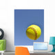 Yellow Softball in the Air Wall Mural