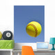 Yellow Softball in the Air Wall Mural