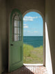 Arched Door to Beach Wall Mural