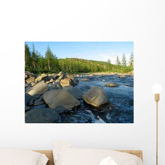 Mountain River Wall Decal