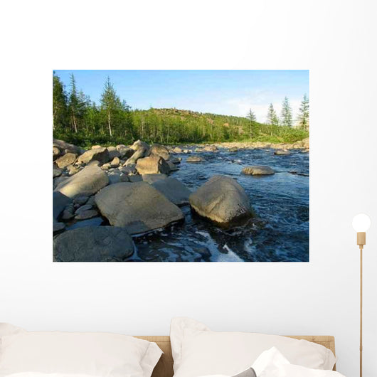 Mountain River Wall Decal
