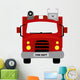 Cartoon Fire Truck Wall Decal