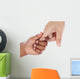 Handshake between African-american and