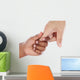Handshake between African-american and