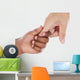 Handshake between African-american and