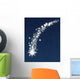 christmas wishing shooting star Wall Mural