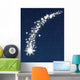 christmas wishing shooting star Wall Mural