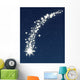 christmas wishing shooting star Wall Mural