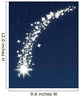 christmas wishing shooting star Wall Mural