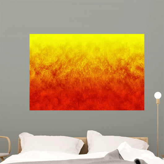 Orange Fire Wall Mural