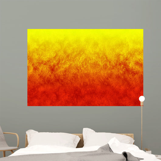 Orange Fire Wall Mural