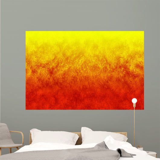 Orange Fire Wall Mural