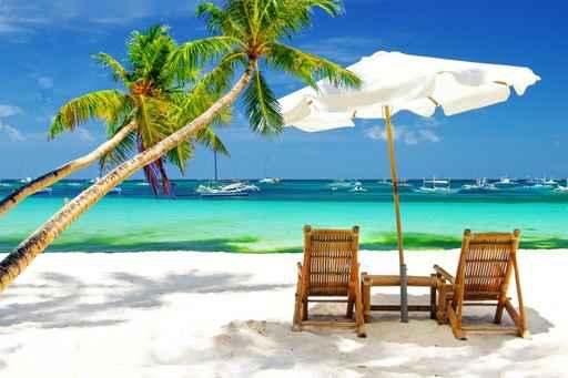 Romantic Tropical Holidays Wall Decal