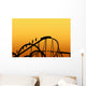 Rollercoaster Track on Fun Fair Wall Mural