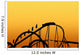 Rollercoaster Track on Fun Fair Wall Mural