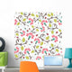 Flower Seamless Pattern Wall Decal