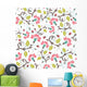 Flower Seamless Pattern Wall Decal