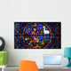 Stained Glass Window in Cathedral Wall Mural