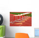 Track hurdles Wall Mural