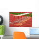 Track hurdles Wall Mural