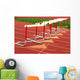 Track hurdles Wall Mural
