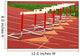 Track hurdles Wall Mural