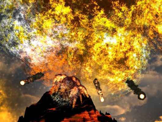 Young Volcano Being Born