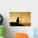 Silhouette Young Man with Wall Decal 2