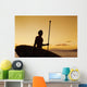 Silhouette Young Man with Wall Decal 2