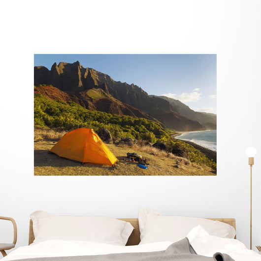 Campsite and Tent Wall Decal
