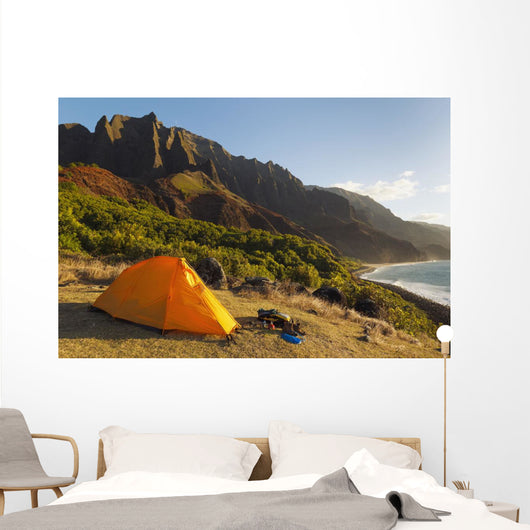 Campsite and Tent Wall Decal
